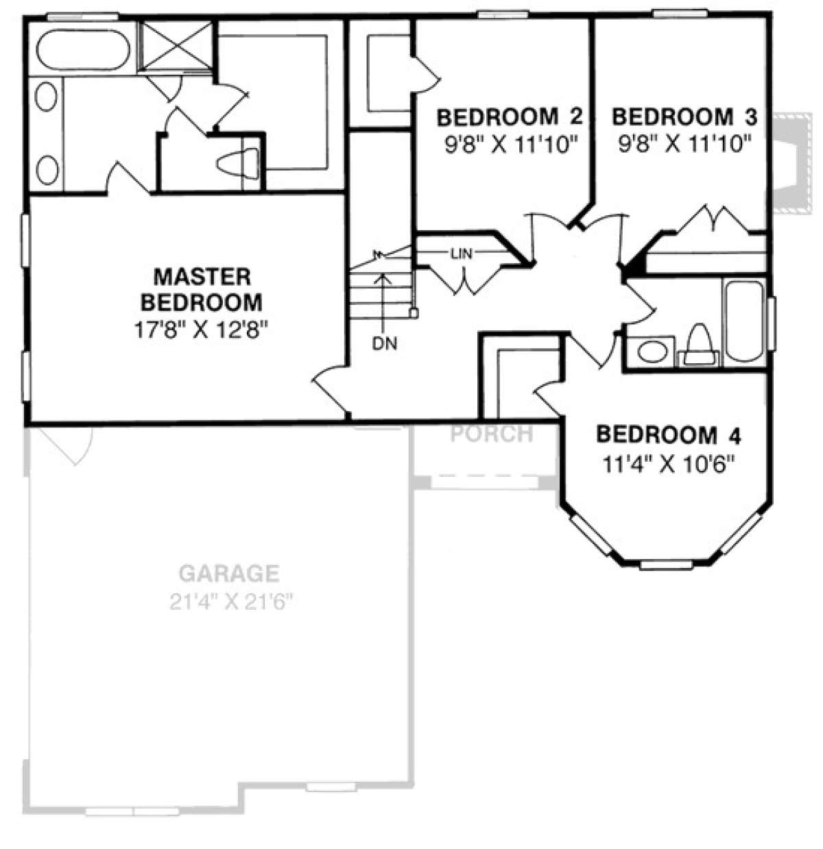 Floorplan 2 for House Plan #4848-00266