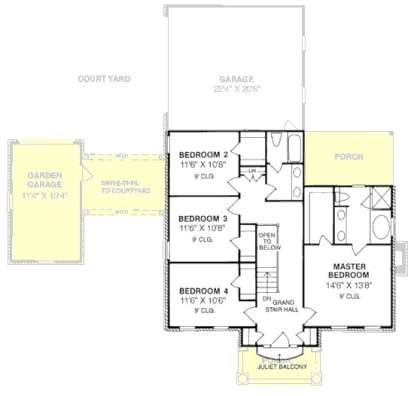 Floorplan 2 for House Plan #4848-00267