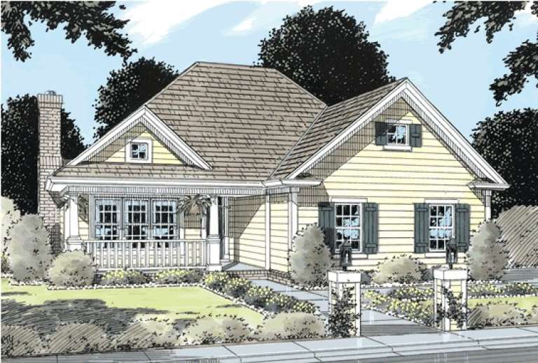 Cottage House Plan #4848-00268 Elevation Photo