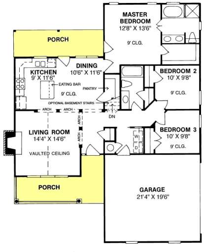 Floorplan1 for House Plan #4848-00268