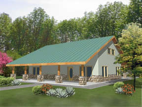 Country House Plan #039-00142 Elevation Photo