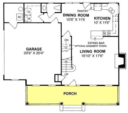Floorplan 1 for House Plan #4848-00270