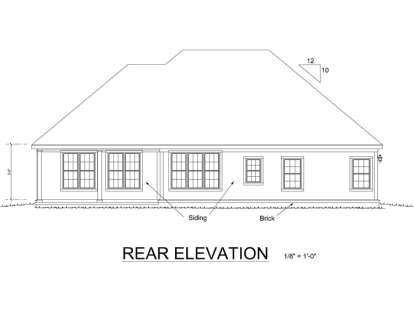 Ranch House Plan #4848-00272 Elevation Photo