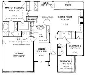 Floorplan 1 for House Plan #4848-00272