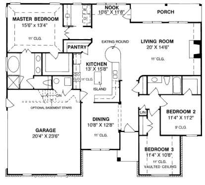 Floorplan1 for House Plan #4848-00272