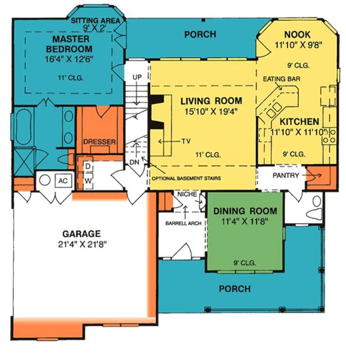 Floorplan 1 for House Plan #4848-00275