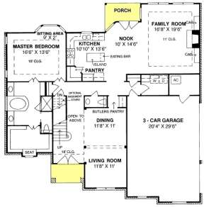 Floorplan 1 for House Plan #4848-00276