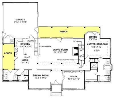 Floorplan 1 for House Plan #4848-00278