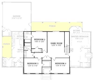Floorplan 2 for House Plan #4848-00278