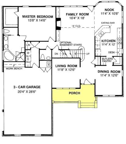 Floorplan 1 for House Plan #4848-00279