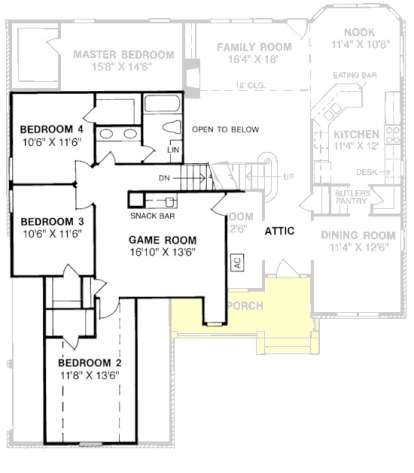 Floorplan 2 for House Plan #4848-00279