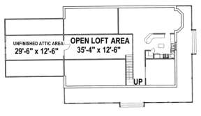 Loft Floor for House Plan #039-00143
