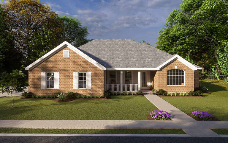 House Plan House Plan #13951 Front Elevation 