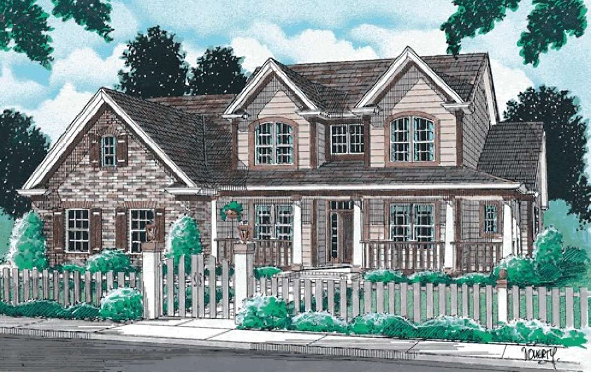 Country House Plan #4848-00282 Elevation Photo