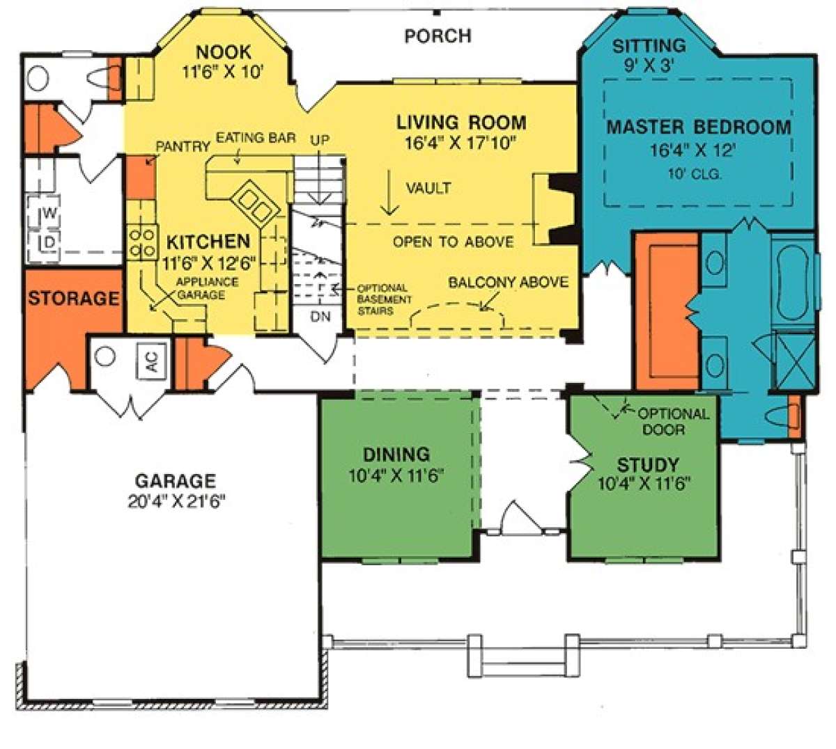 Floorplan 1 for House Plan #4848-00282