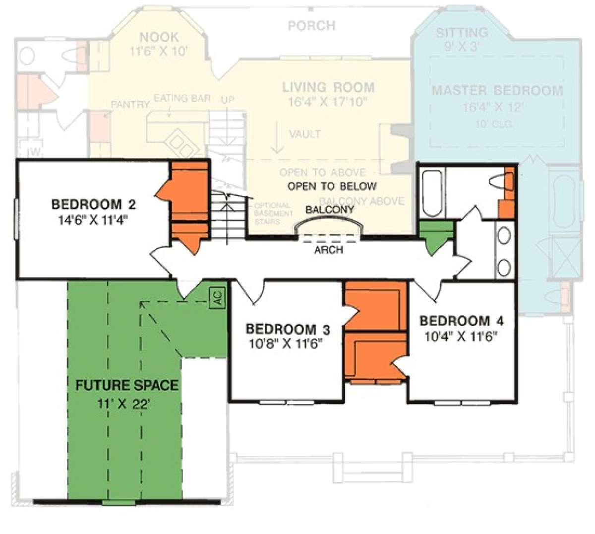 Floorplan 2 for House Plan #4848-00282