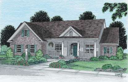 Country House Plan #4848-00283 Elevation Photo
