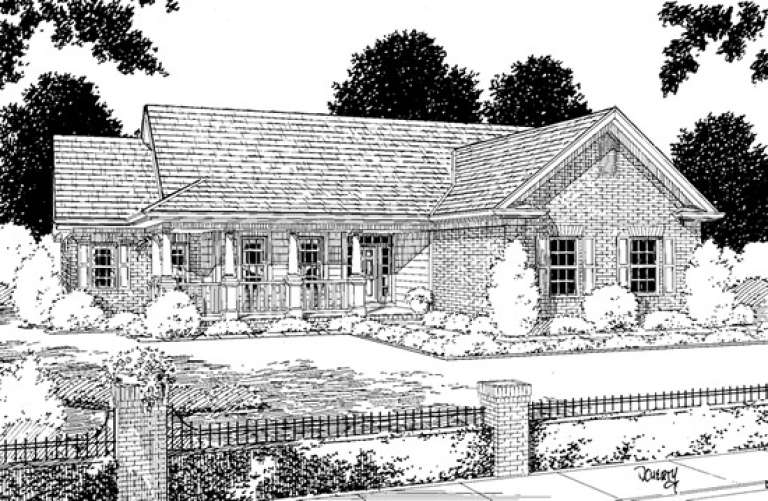 House Plan House Plan #13958 Front Elevation