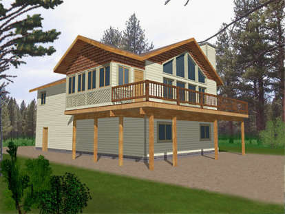 Mountain House Plan #039-00144 Elevation Photo