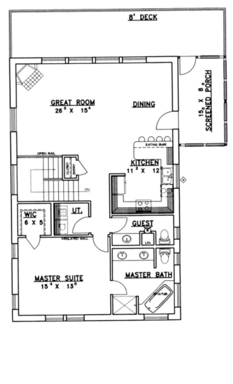 House Plan House Plan #1396 Drawing 2