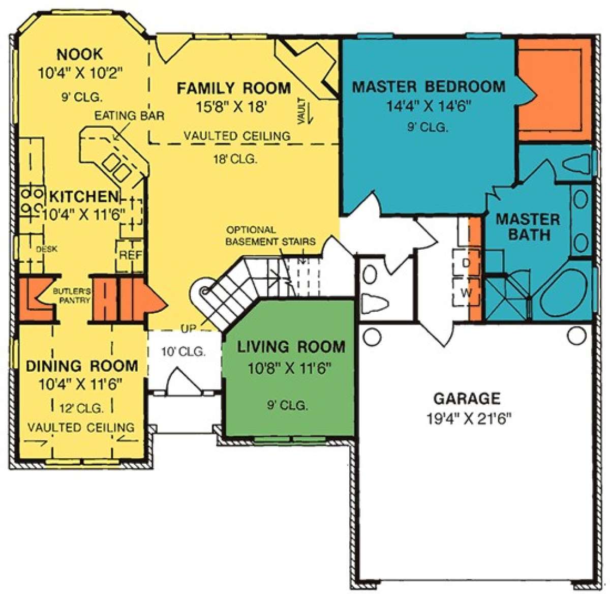 Floorplan 1 for House Plan #4848-00292