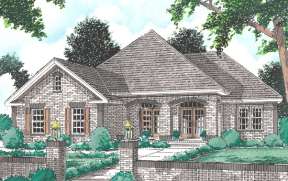 Ranch House Plan #4848-00296 Elevation Photo