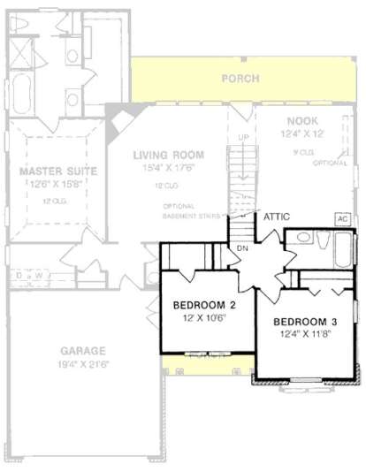 Traditional Plan - 1,955 Square Feet, 3 Bedrooms, 2.5 Bathrooms | Floor ...