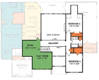 Floorplan 2 for House Plan #4848-00299