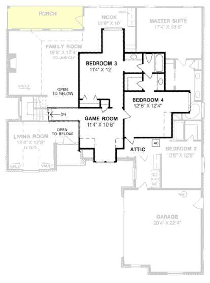Floorplan 2 for House Plan #4848-00300