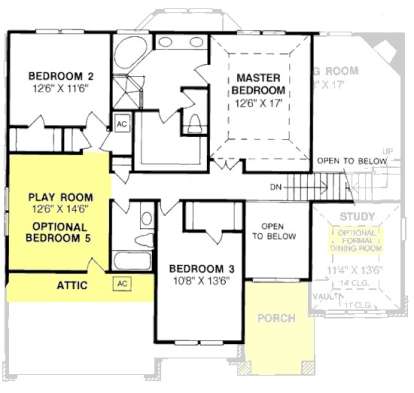 Floorplan 2 for House Plan #4848-00301