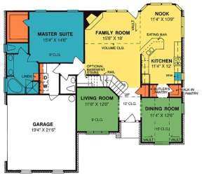 Floorplan 1 for House Plan #4848-00302