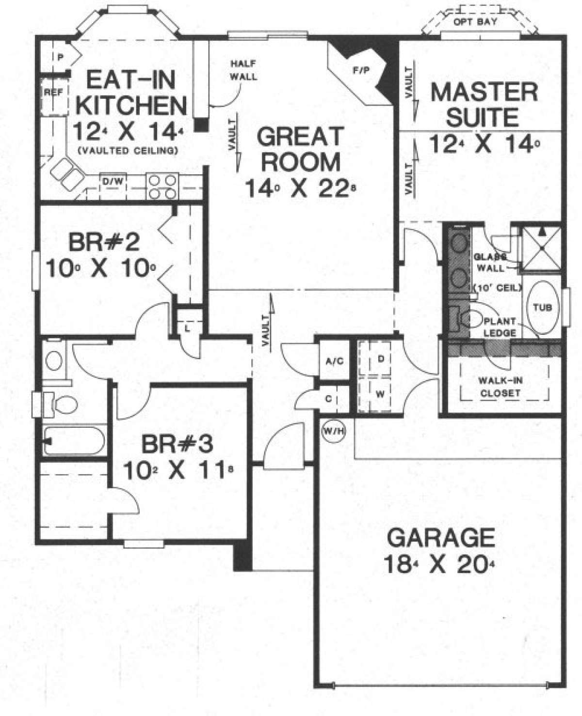 Floorplan 1 for House Plan #4766-00004