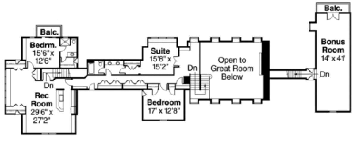 Floorplan 2 for House Plan #035-00380
