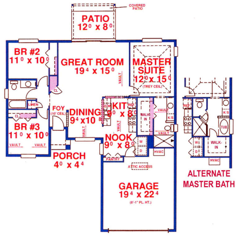 House Plan House Plan #13981 Drawing 1