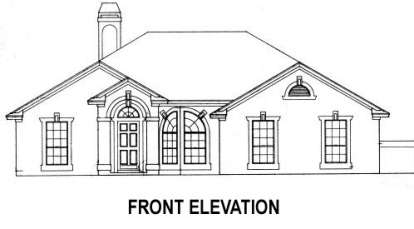 Ranch House Plan #4766-00010 Elevation Photo