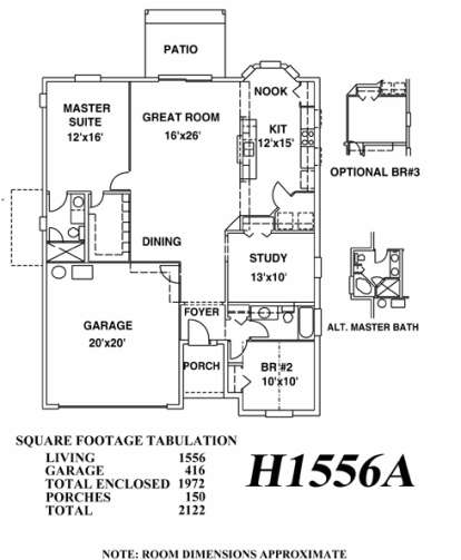 Floorplan 1 for House Plan #4766-00013
