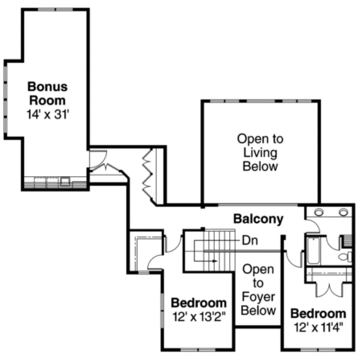 Floorplan 2 for House Plan #035-00381