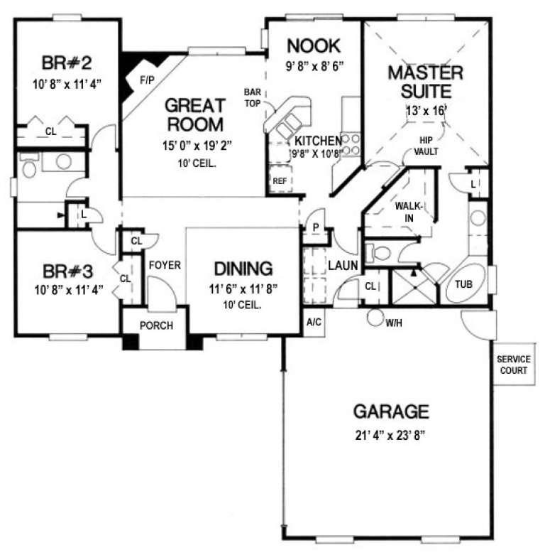 House Plan House Plan #13990 Drawing 1