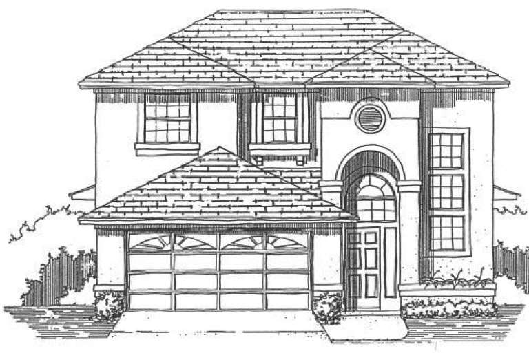 Mediterranean House Plan #4766-00018 Elevation Photo