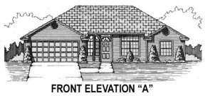 Ranch House Plan #4766-00020 Elevation Photo
