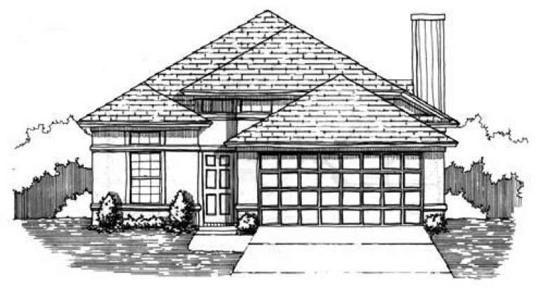 Florida House Plan #4766-00021 Elevation Photo