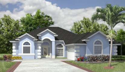 Ranch House Plan #4766-00022 Elevation Photo