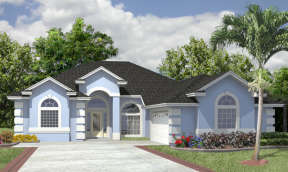 Ranch House Plan #4766-00023 Elevation Photo