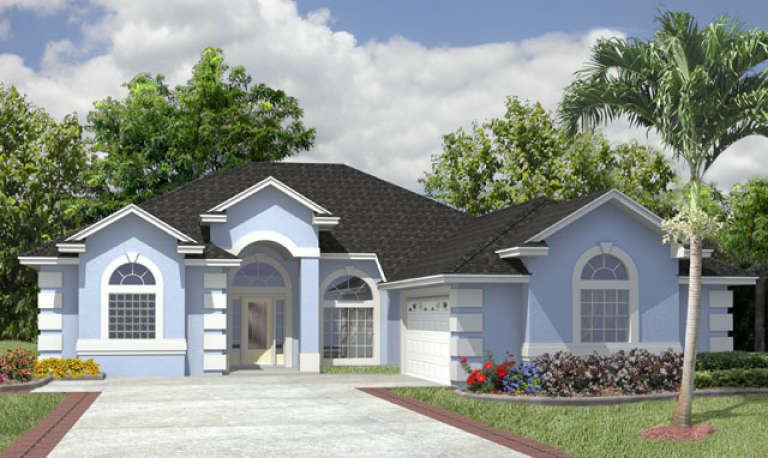 Ranch House Plan #4766-00023 Elevation Photo