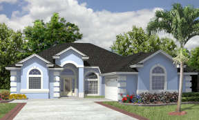 Florida House Plan #4766-00024 Elevation Photo