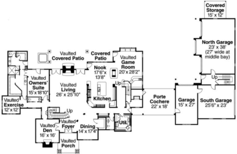 House Plan House Plan #1400 Drawing 1