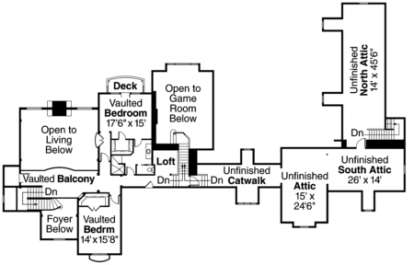Floorplan 2 for House Plan #035-00382