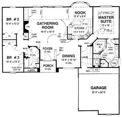 Floorplan1 for House Plan #4766-00025
