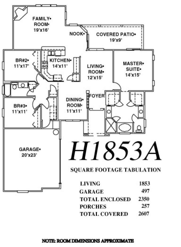 House Plan House Plan #14003 Drawing 1