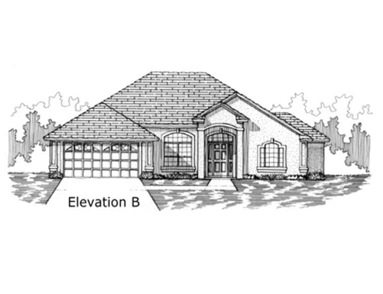 Ranch House Plan #4766-00032 Elevation Photo